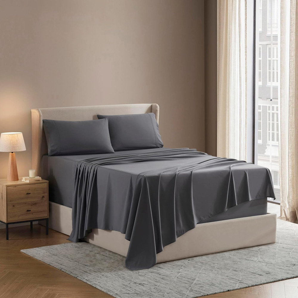 Queen Sheet Set - Luxury 1800 Ultra-Soft Microfiber Bed Sheets - Double Brushed