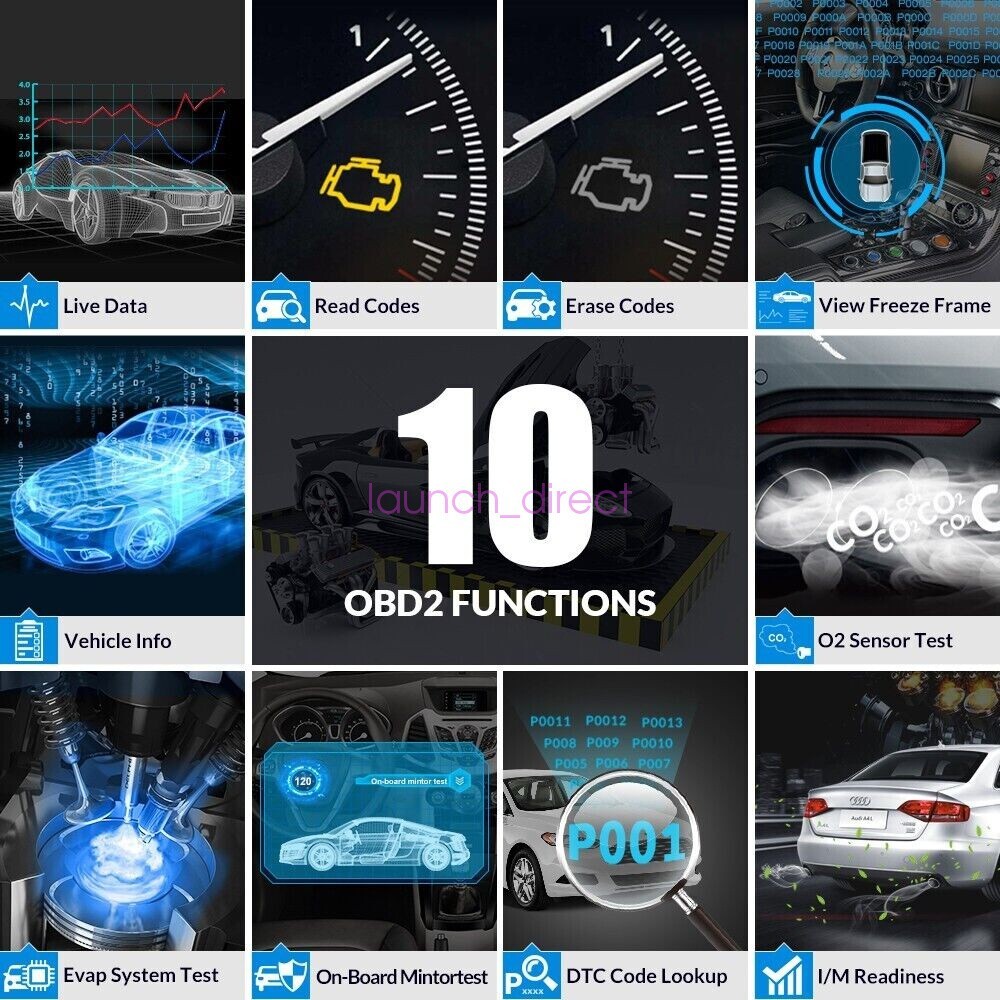 LAUNCH CR3001 Automotive OBD2 Scanner Code Readers Check Engine Diagnostic Tool*