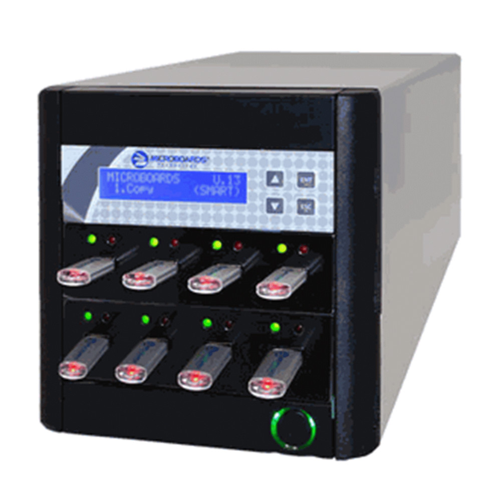 Microboards CopyWriter FLASH USB Duplicator, 1 Reader Port and 7 Recorder Ports