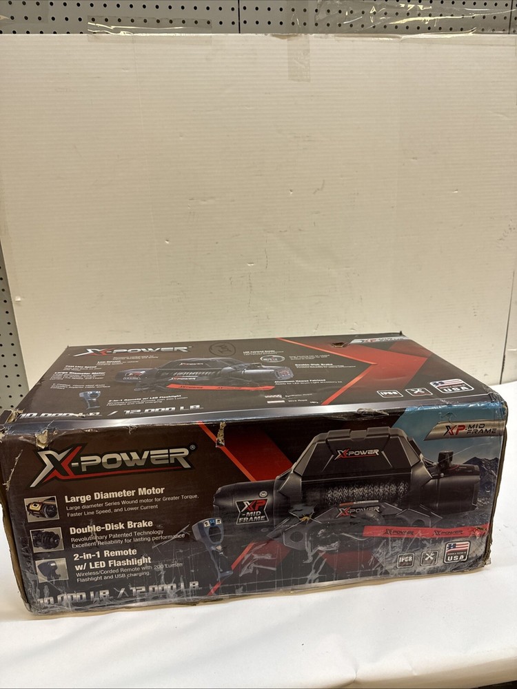 XPower, 10000 LBS. WINCH INTEGRATED - STEEL, Capacity (Line Pull)  10802005