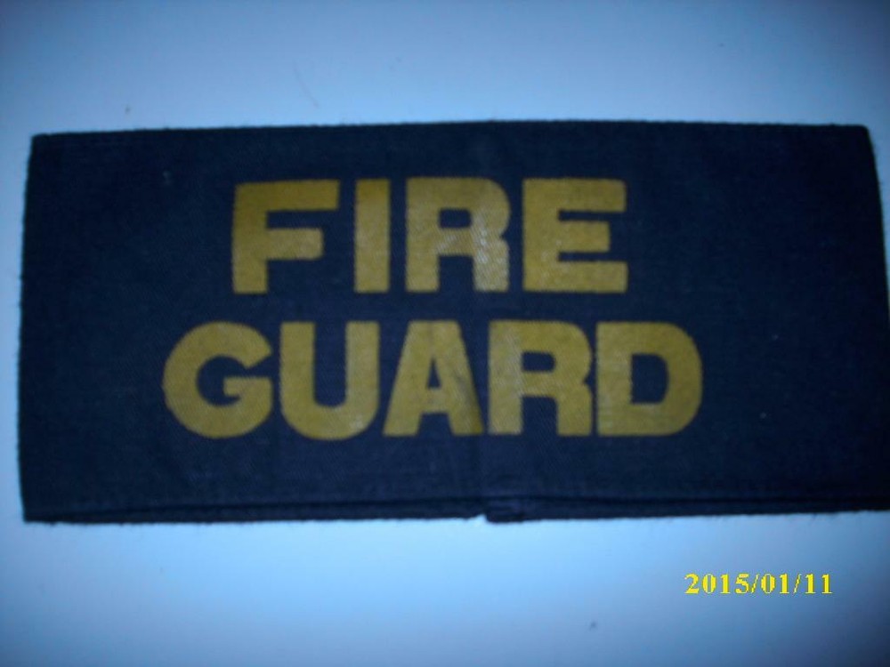 Original British HOME FRONT FIRE GUARD  WWII ARMBAND