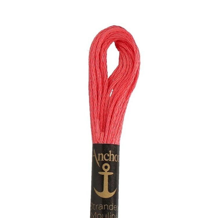 Anchor Cotton Threads for Embroidery Shade 011 Medium Coral