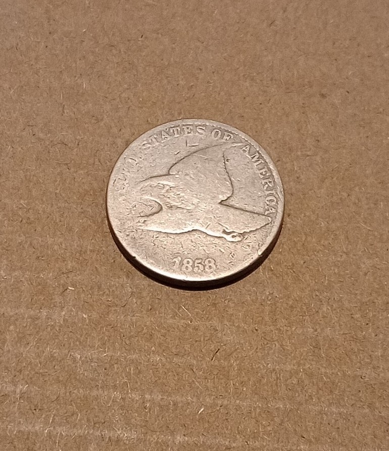 USA 1c~ One Cent ~ Flying Eagle Cent 1858~*  G~ Coin