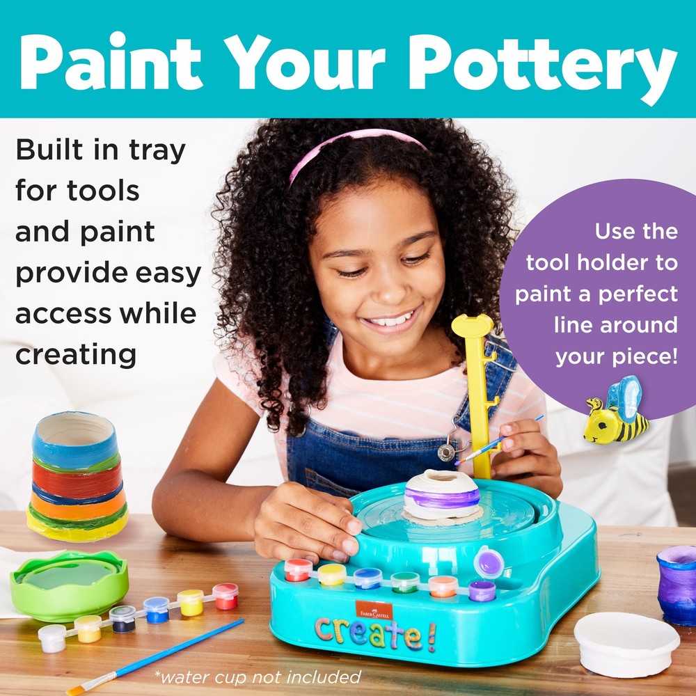 Pottery Studio: Create Your Own Pottery Designs with Kid-Friendly Pottery Whe...