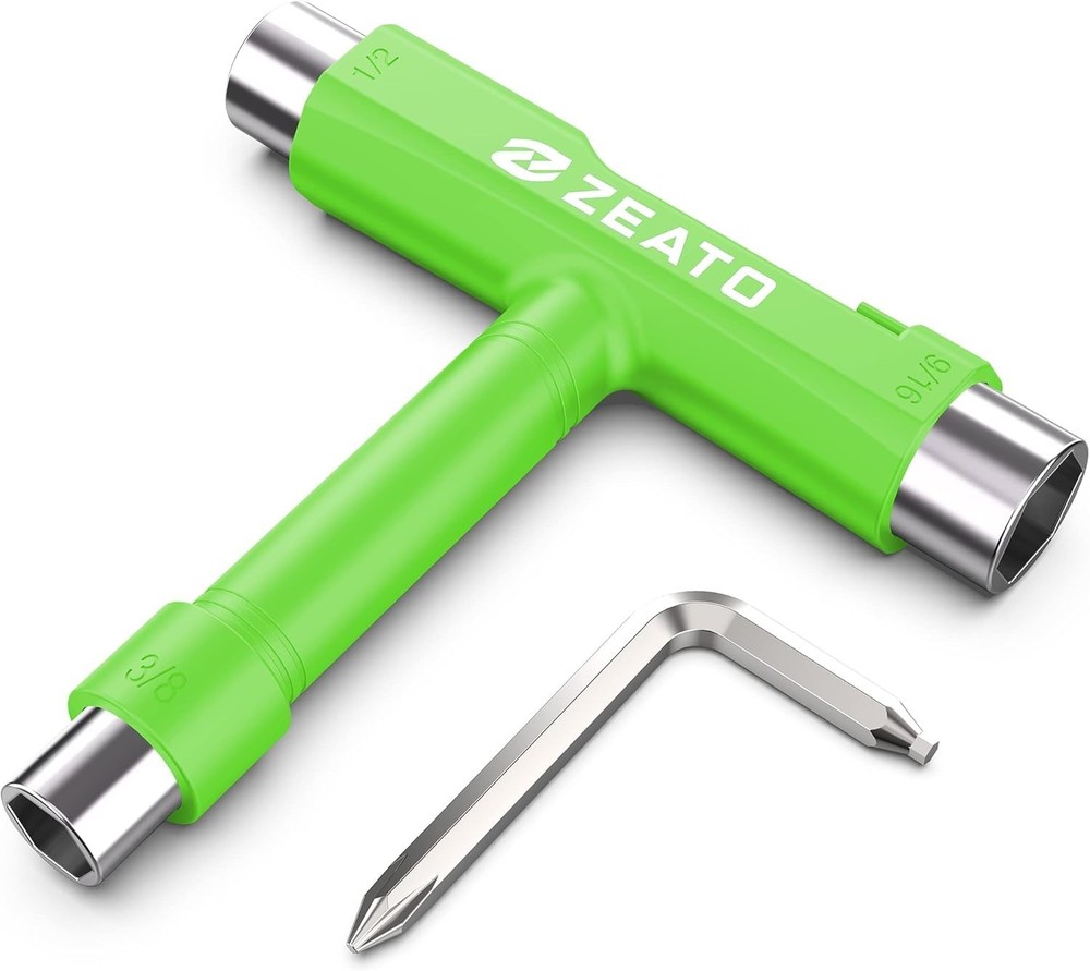 All-in-One Skate Tools Multi-Function Portable Skateboard T Tool Accessory wi...
