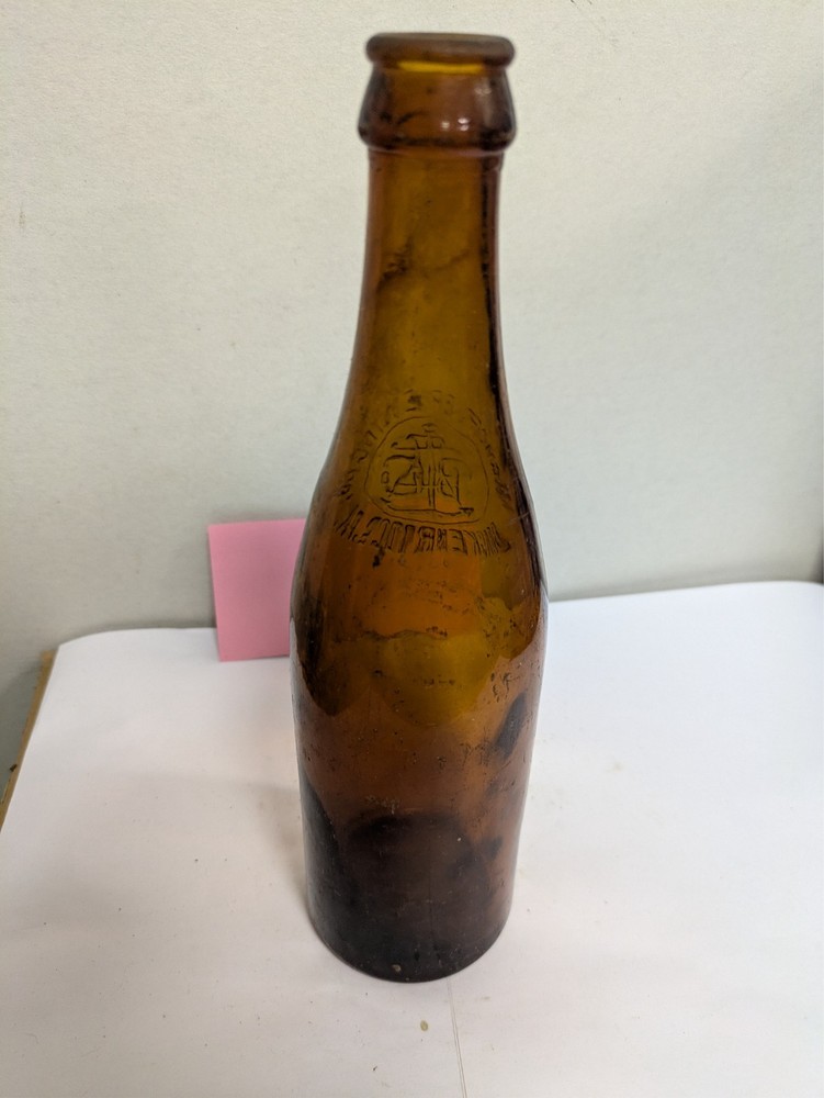 12oz amber Anchor Brewing Co empty bottle, Brackenridge PA