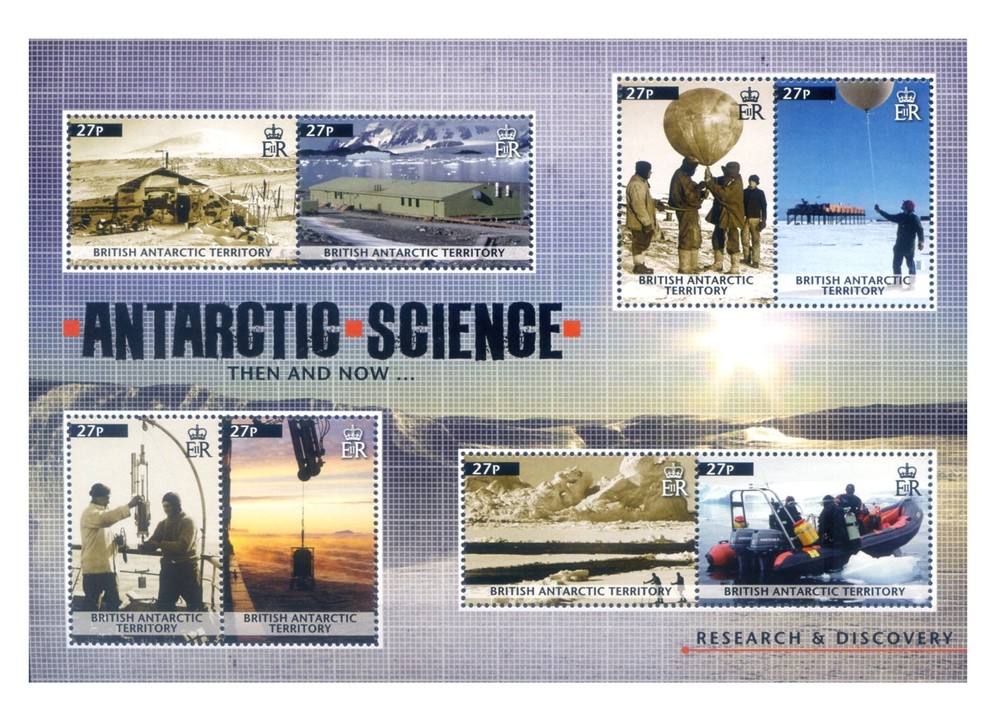 British Antarctic Territory. Scientific Research 2011. Mini sheet + 2 sheets.