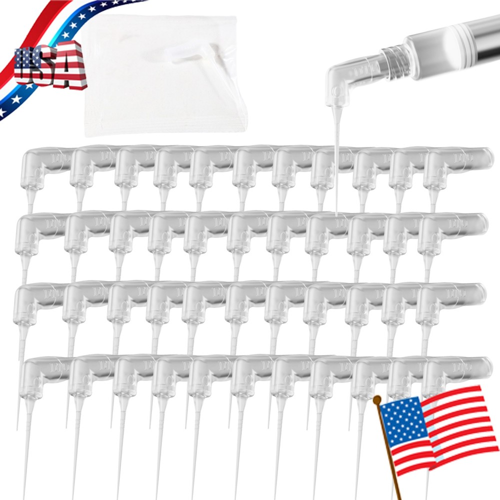 40Pcs Dental Endo Root Canal Tip Irrigator Irrigation Needle Tips Flushing dp