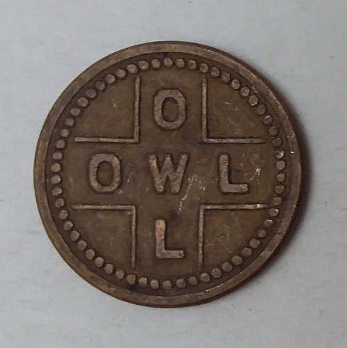 Vintage OWL Trade Token 20mm