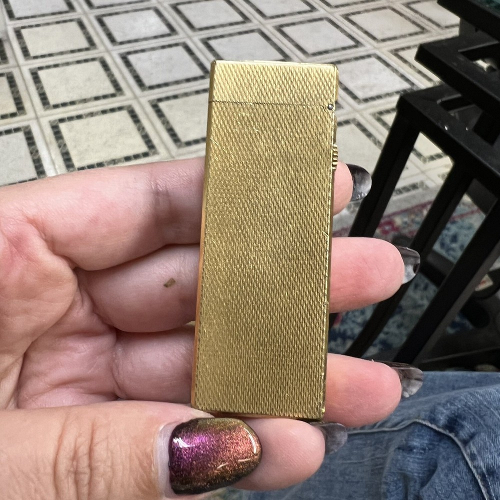 Vintage Dunhill ROLLALGAS Gold Plated Lighter