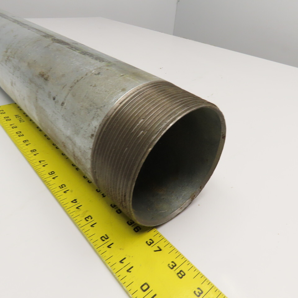 4" NPT Sch. 40 Galvanized Pipe Nipple 40" OAL