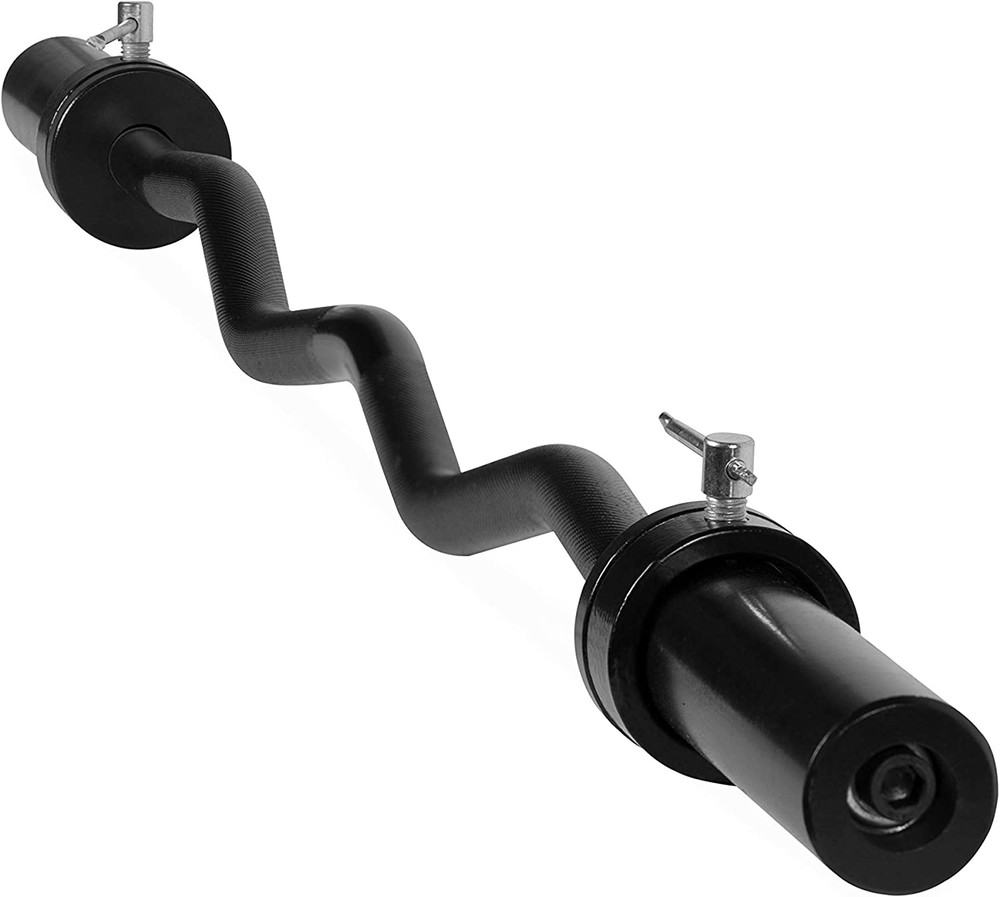 Olympic EZ Curl Bar, Black (2-Inch) (New Version)