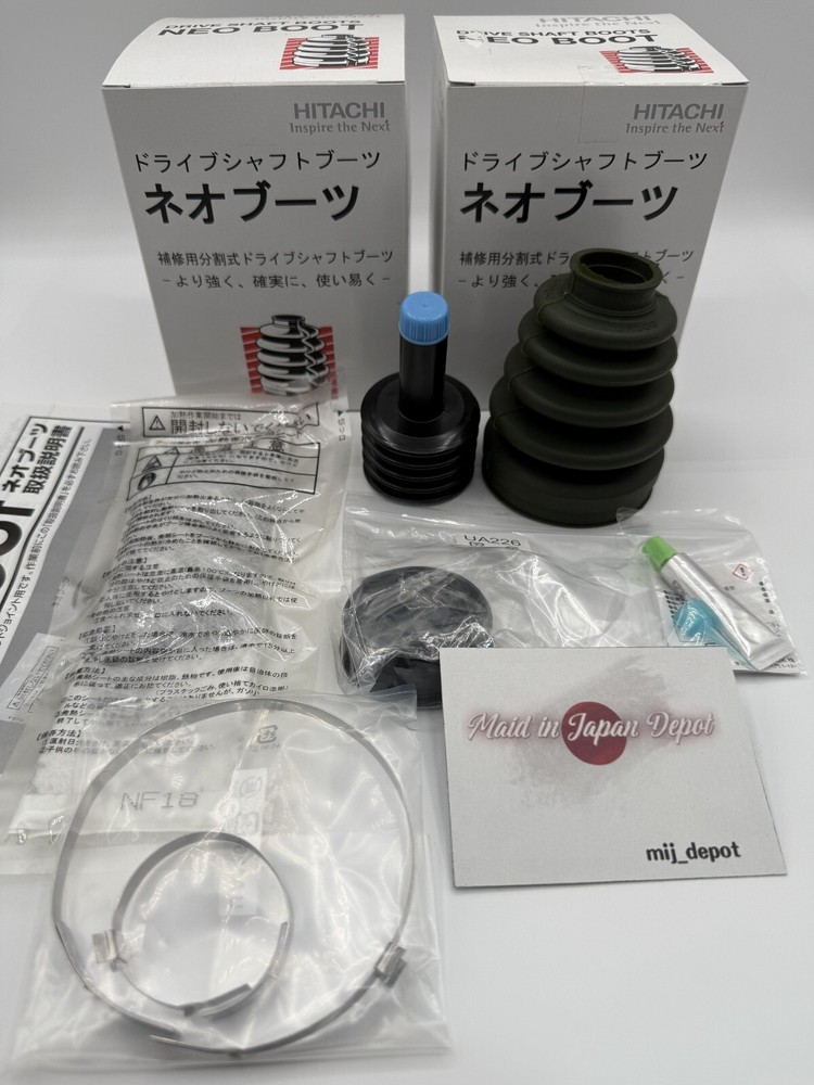 Suzuki Carry Every DD51B DD51T Front Outer CV Joint Split Boot Kit Pair 4WD F6A