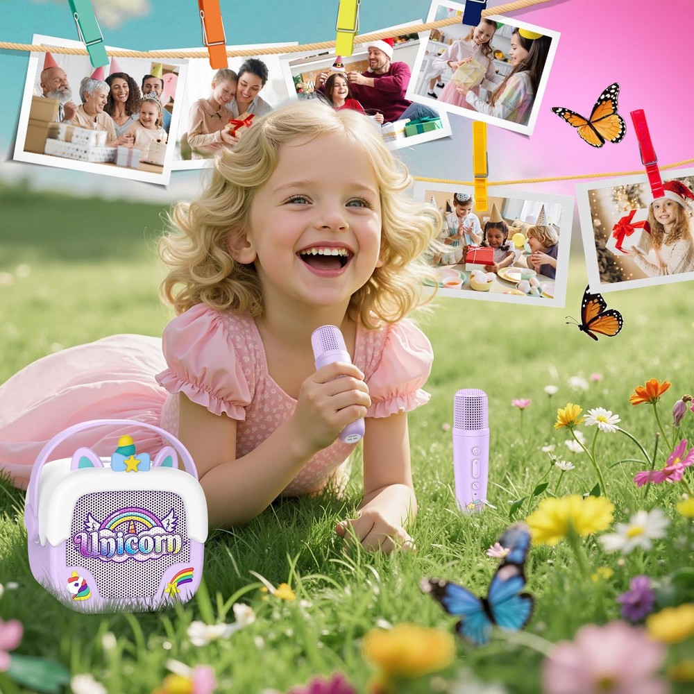 Unicorn Karaoke Machine Portable Bluetooth