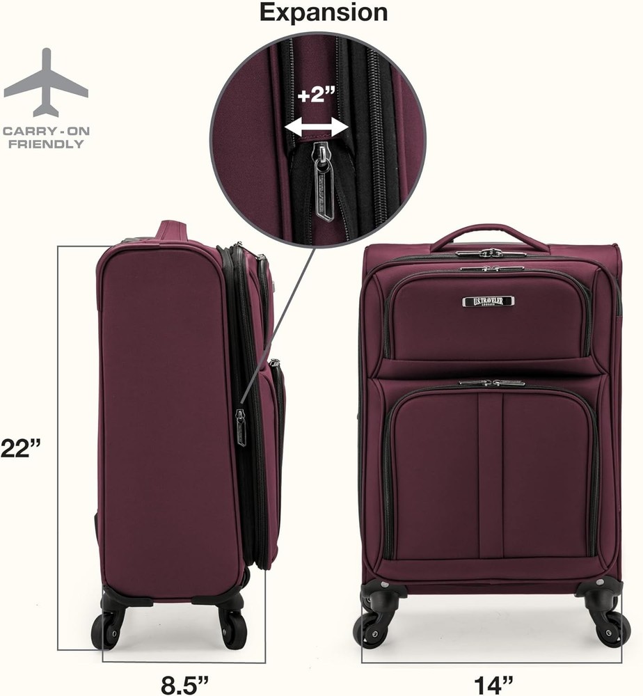 Anzio Spinner Suitcase - Lightweight & Water-Resistant