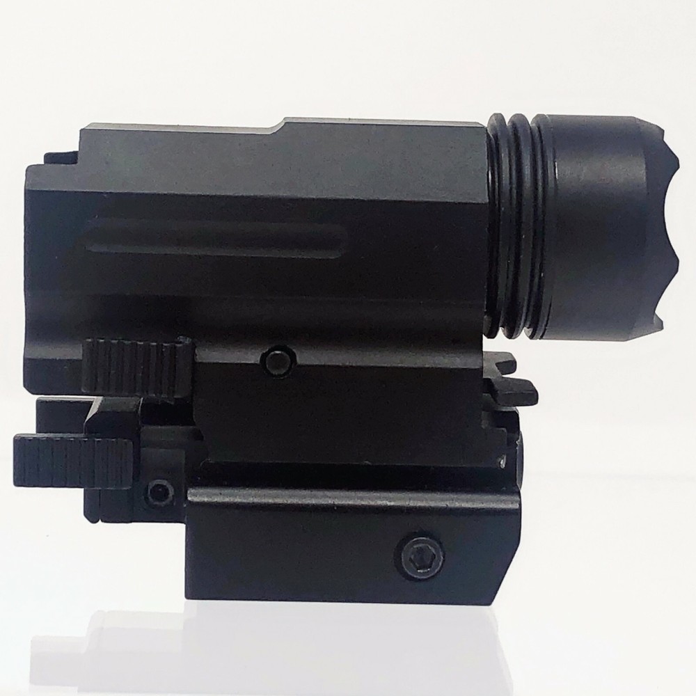 Pistol Low Profile Compact Red Dot Laser Sight and Flashlight Combination