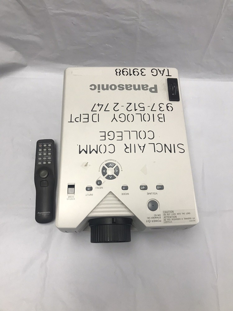 Vintage Panasonic PT-L5 LCD Digital Projector With Remote Operating Works