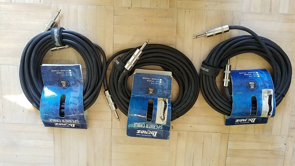 Ibanez Speaker Cords -SPCPP25 - Three 25 Foot Cords 