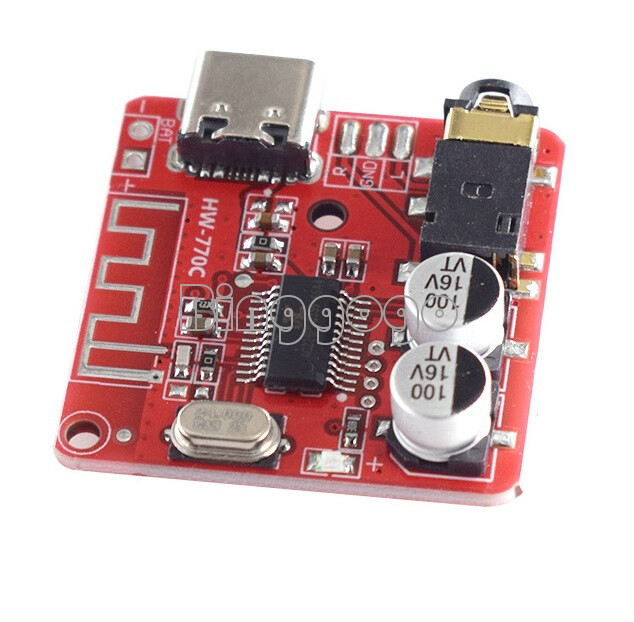 3.7-5V Type-C Bluetooth 5.1 Mini Audio MP3 Decoder Lossless Amplifier Module