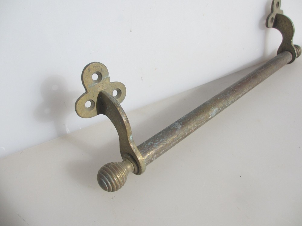 Victorian Brass Sash Window Bar Lift Old Trunk Handle Pull Antique Beehive 15"