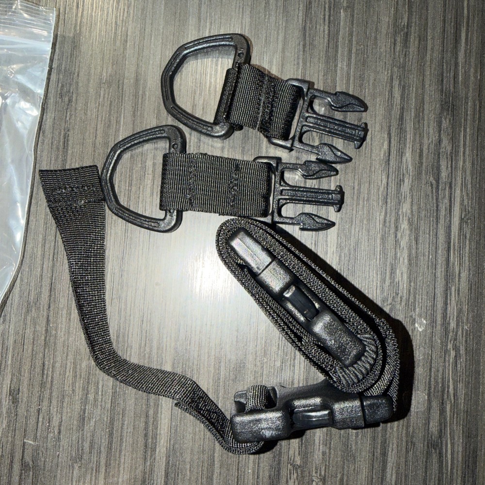 Buckle Loop Around + D-Ring RMP Strap Black (Headrest) New
