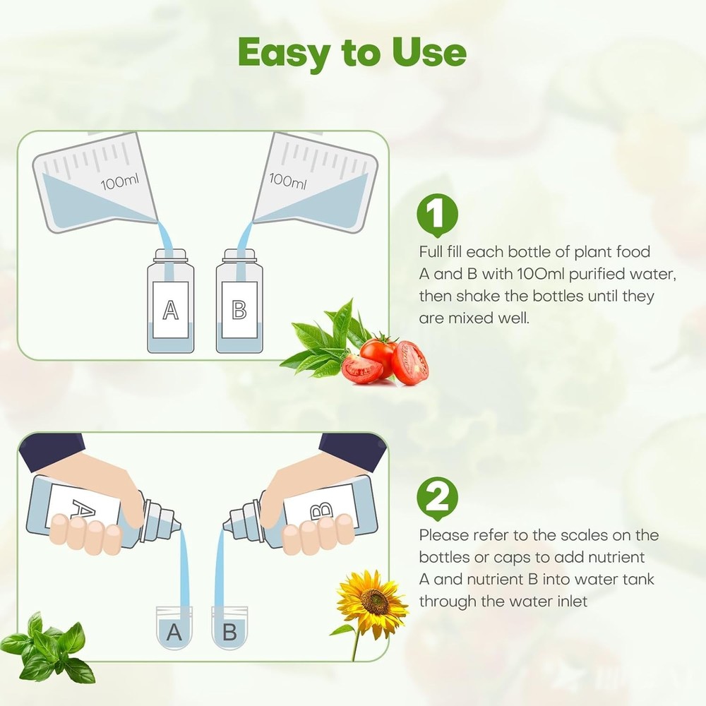 Universal Hydroponic Fertilizer 800ml: Maximize Plant Growth with A&B Nutrients