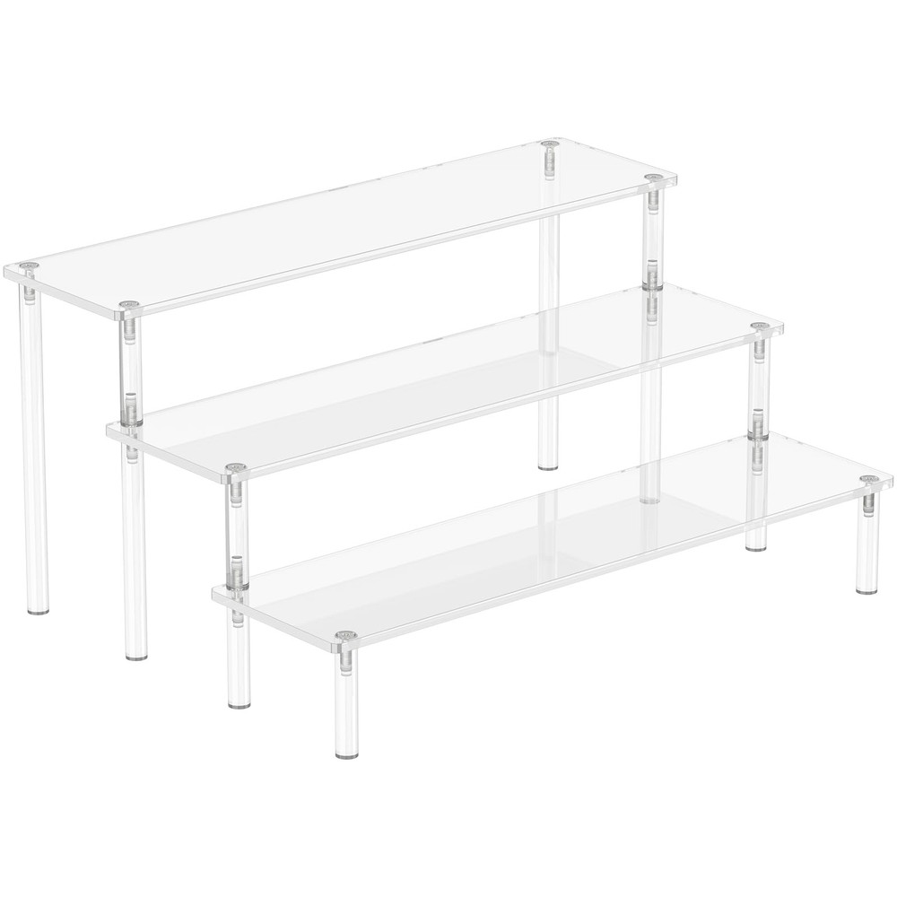 Acrylic Display Risers, 3 Tier Perfume Organizer Stand, Clear Cupcake Stand H...