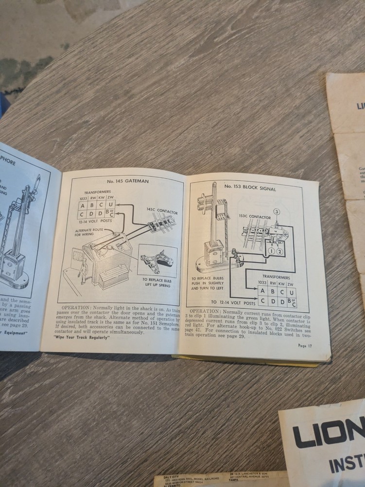 Vintage 1940s LIONEL TRAINS Instructions for Assembling and Operating Plus Other