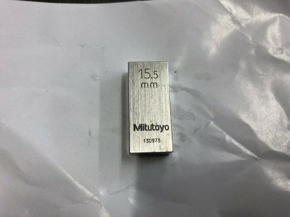 15.5mm Mitutoyo Steel Rectangular Gauge Gage Block