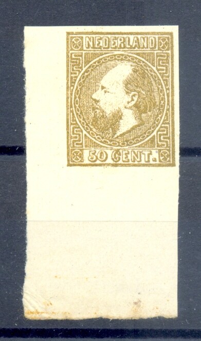 NETHERLANDS 1867 # 12 ONGETANDE VERVALSING (*) -VF - GOOD REFERENCE