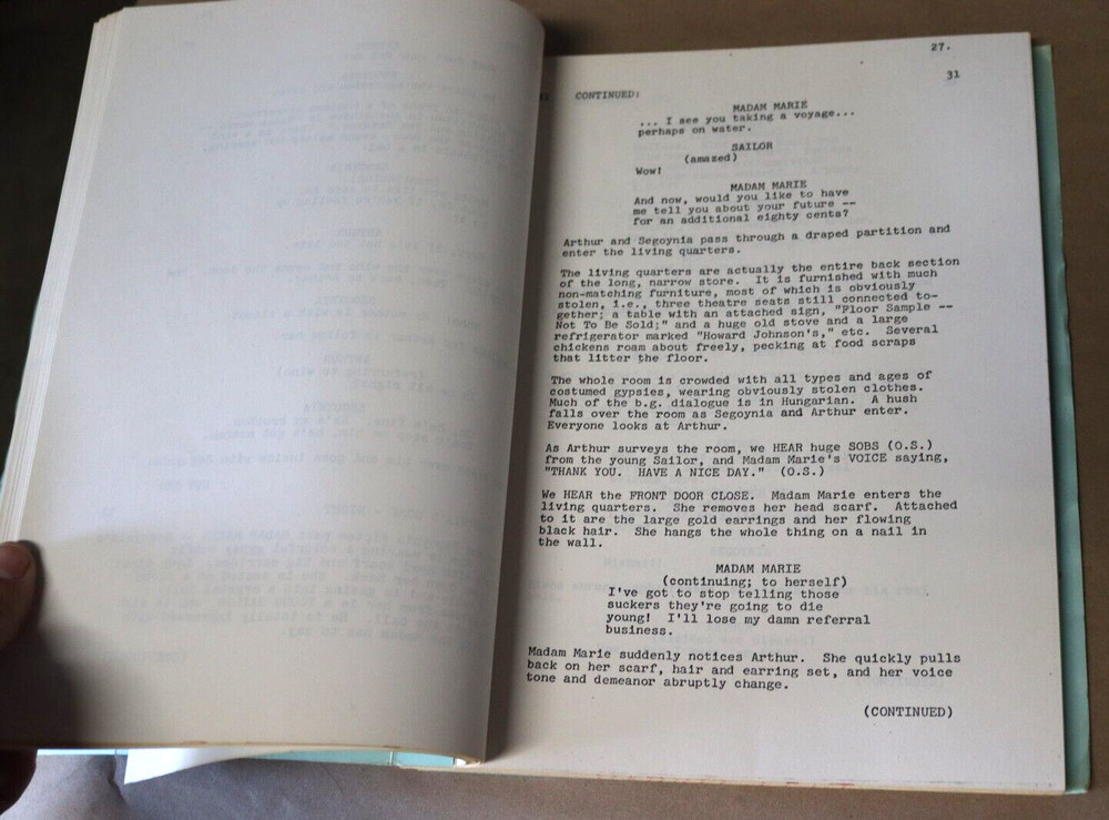 VINTAGE 1977 RABBIT TEST MOVIE 2ND DRAFT SCRIPT WRITTEN& DIRECTED JOAN RIVERS