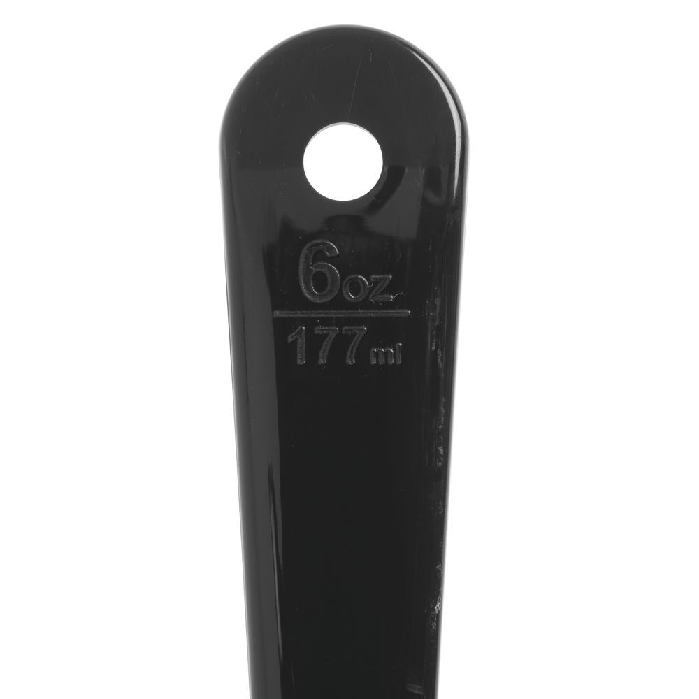 Carlisle Measure Miser 6 oz Black Plastic Solid Long Handle Portion Control