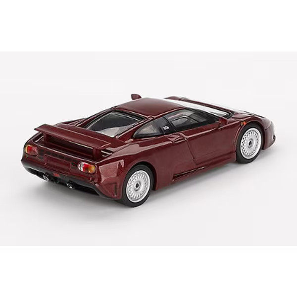 Bugatti EB110 GT 1/64 Diecast Dark Red Metallic Left Handle New
