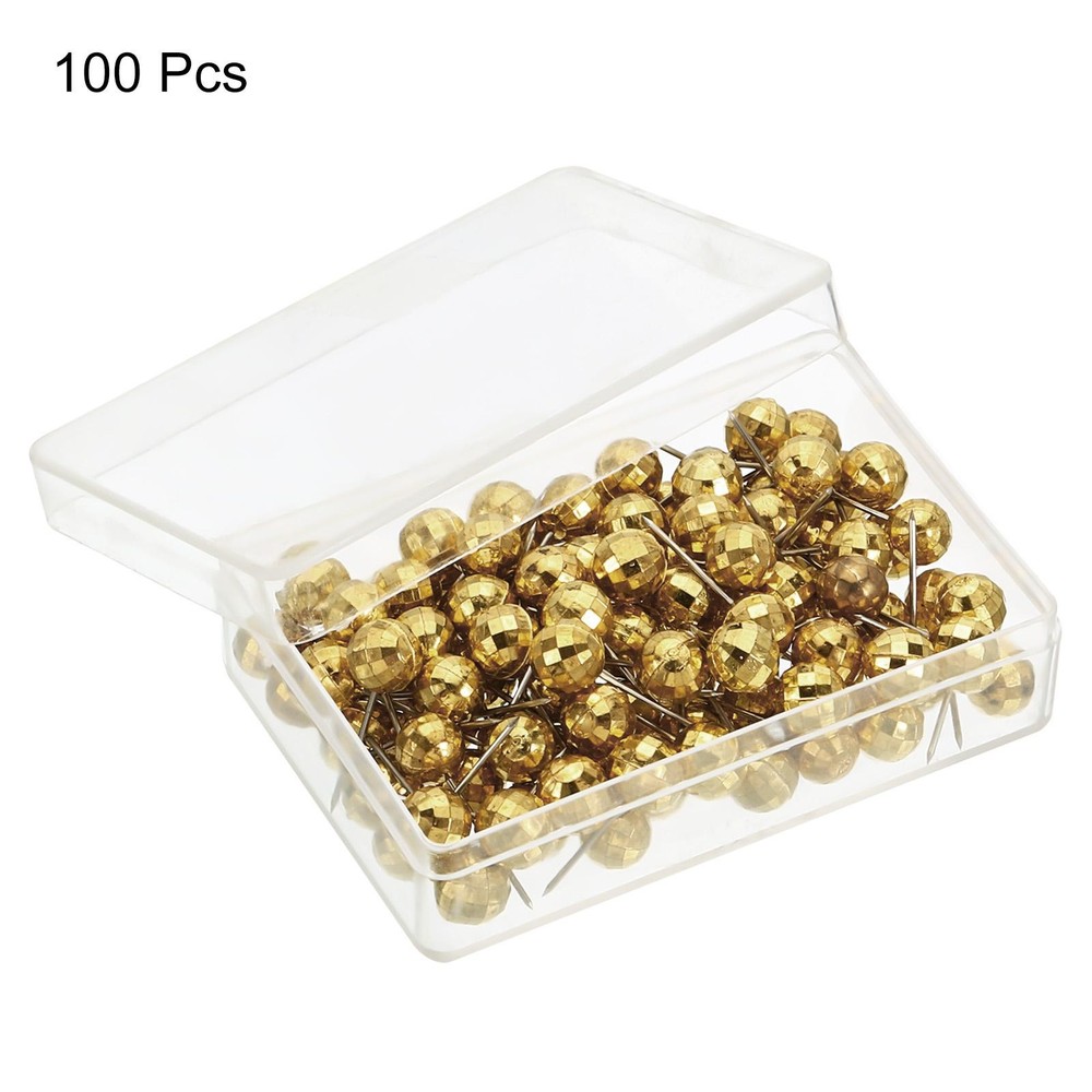 Pressure pins, 100pcs round head decorative map tip, gold