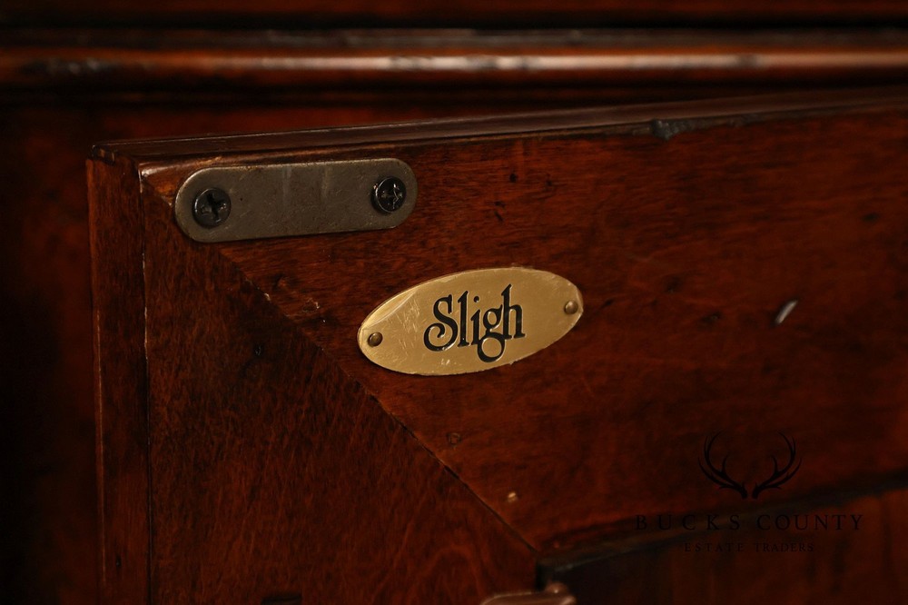 Sligh Large Traditional Lighted Bookcase Cabinet