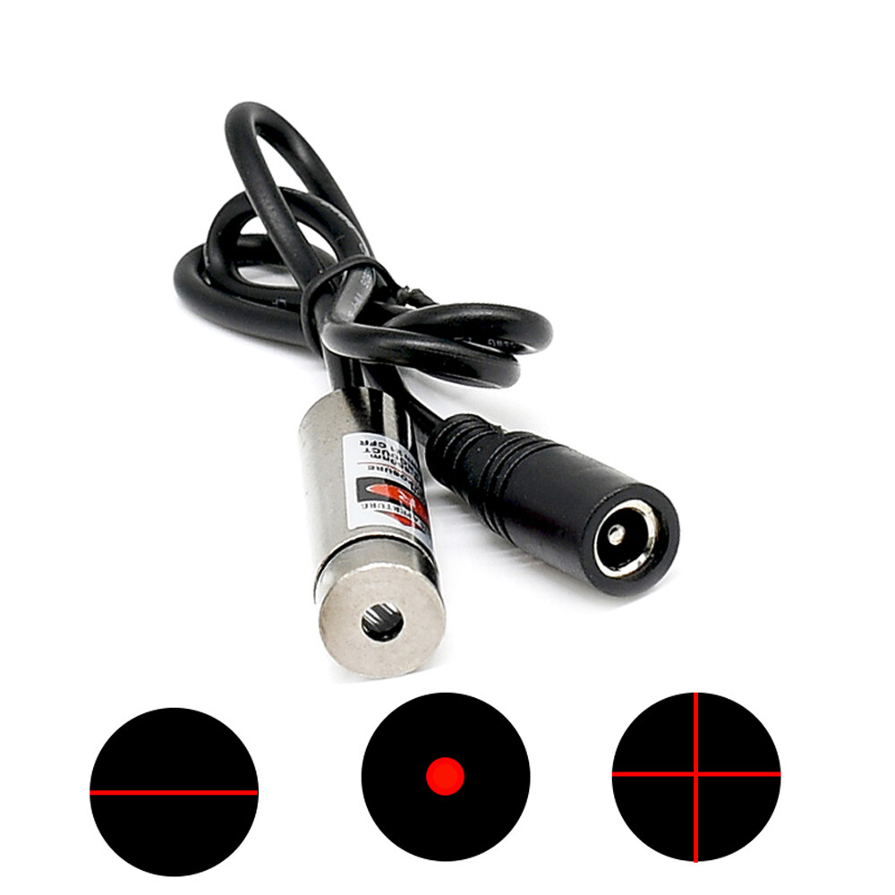 650nm 5mW Red Light Adjustable Dot Line Cross Laser Module Diode Lamp Holder