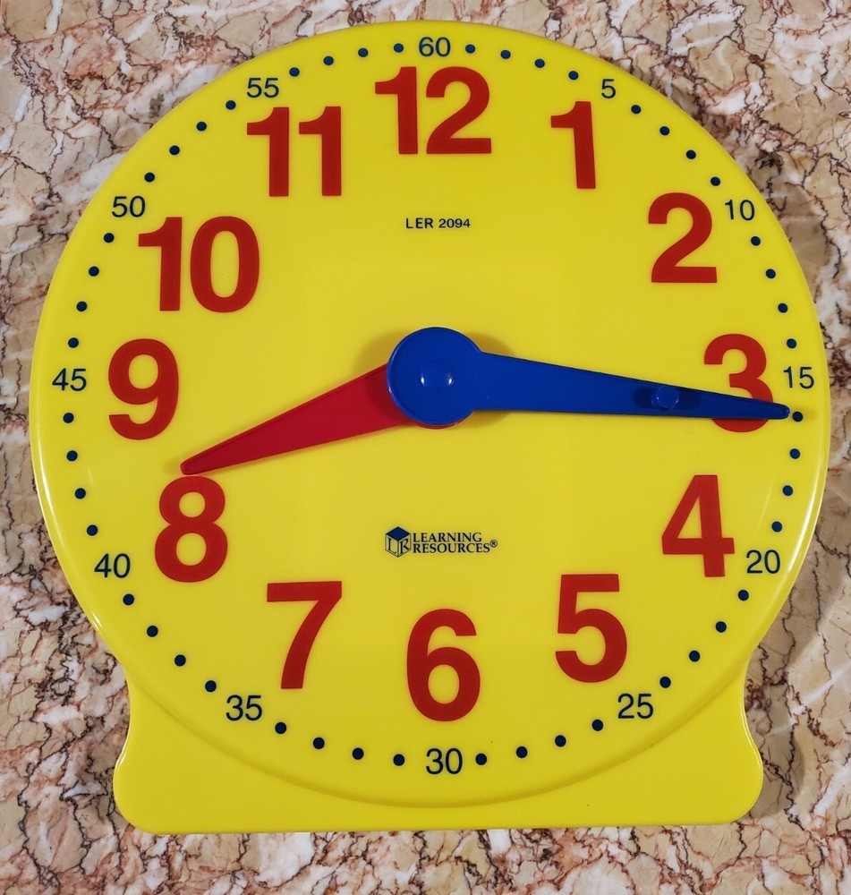 Learning Resources Big Time Learning Clock 12-Hour Ages 5+