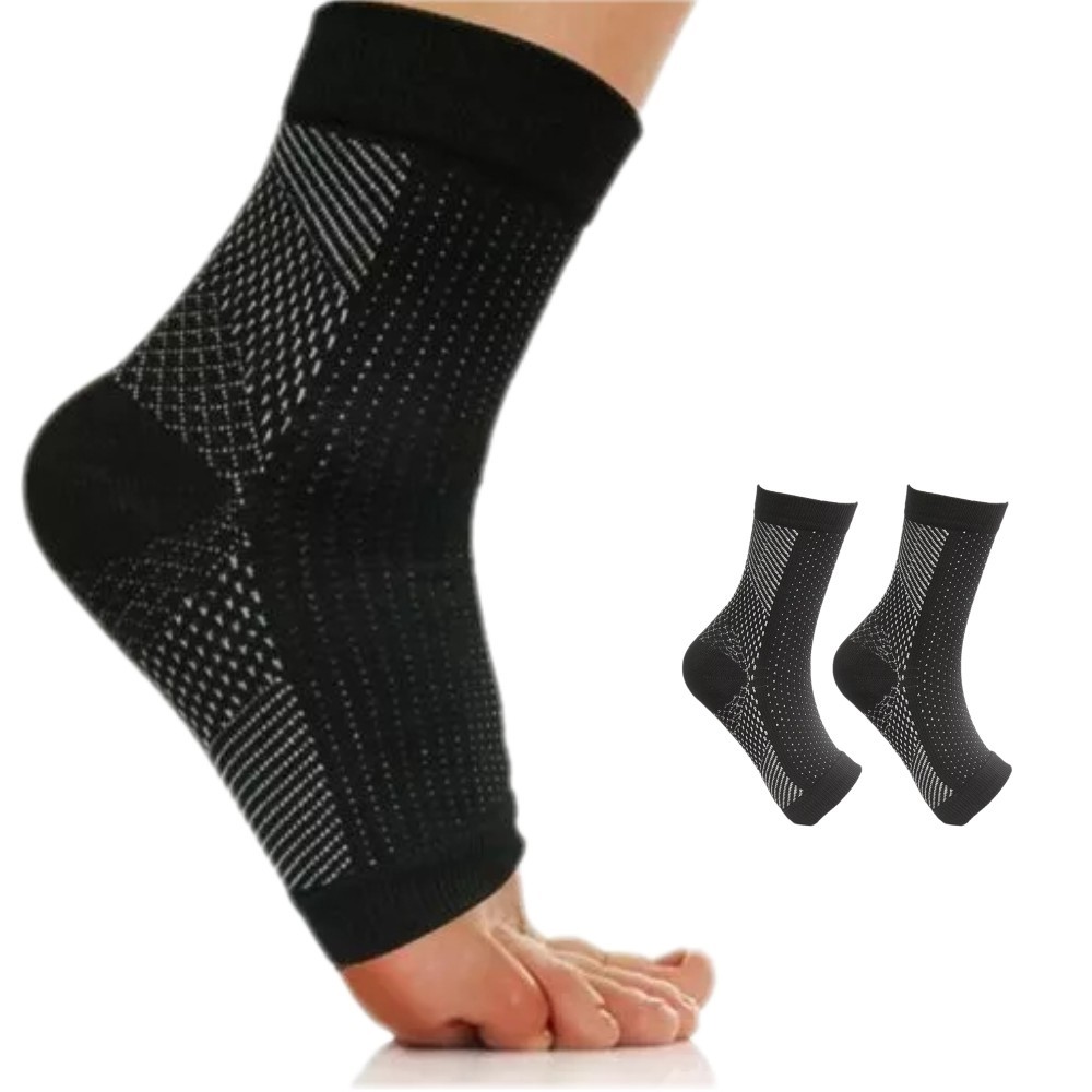 Seamless Compression Ankle Socks - Reduces Swelling,Machine Washable