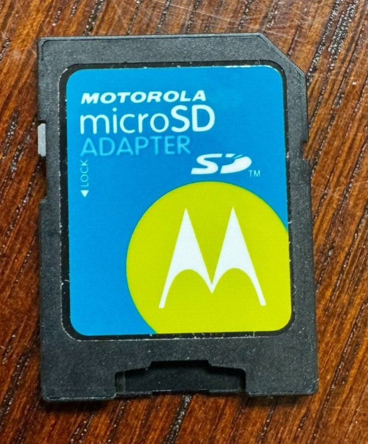 Motorola Micro SD Adapter MicroSD OEM Adapted For Micro SD Memory