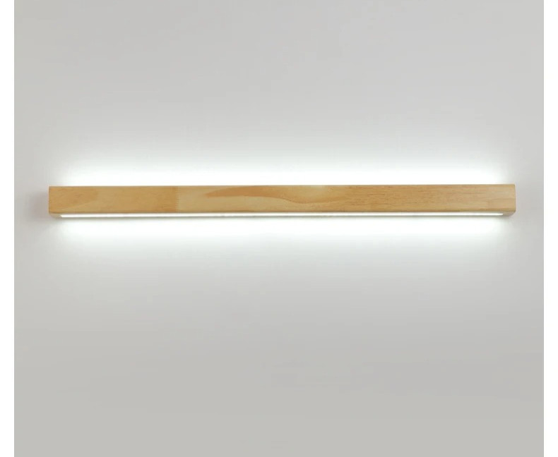 Long Wood Wall Lamp