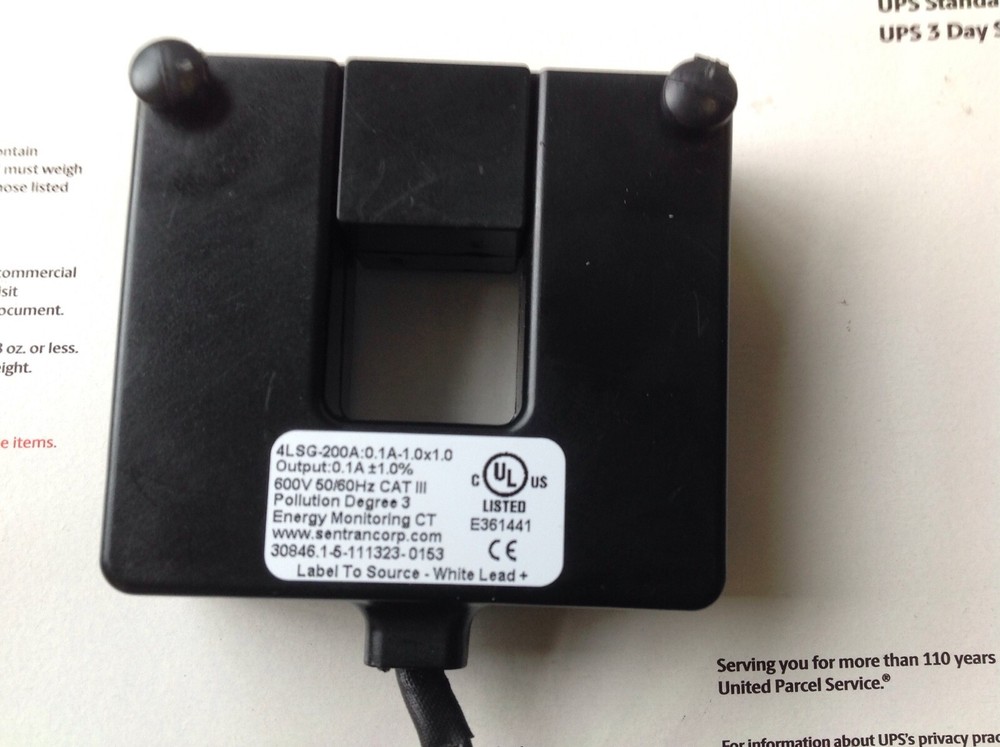 Sentran 4LSG-200A:0.1A-1.0x1.0 Split Core Miniature Current Transformers