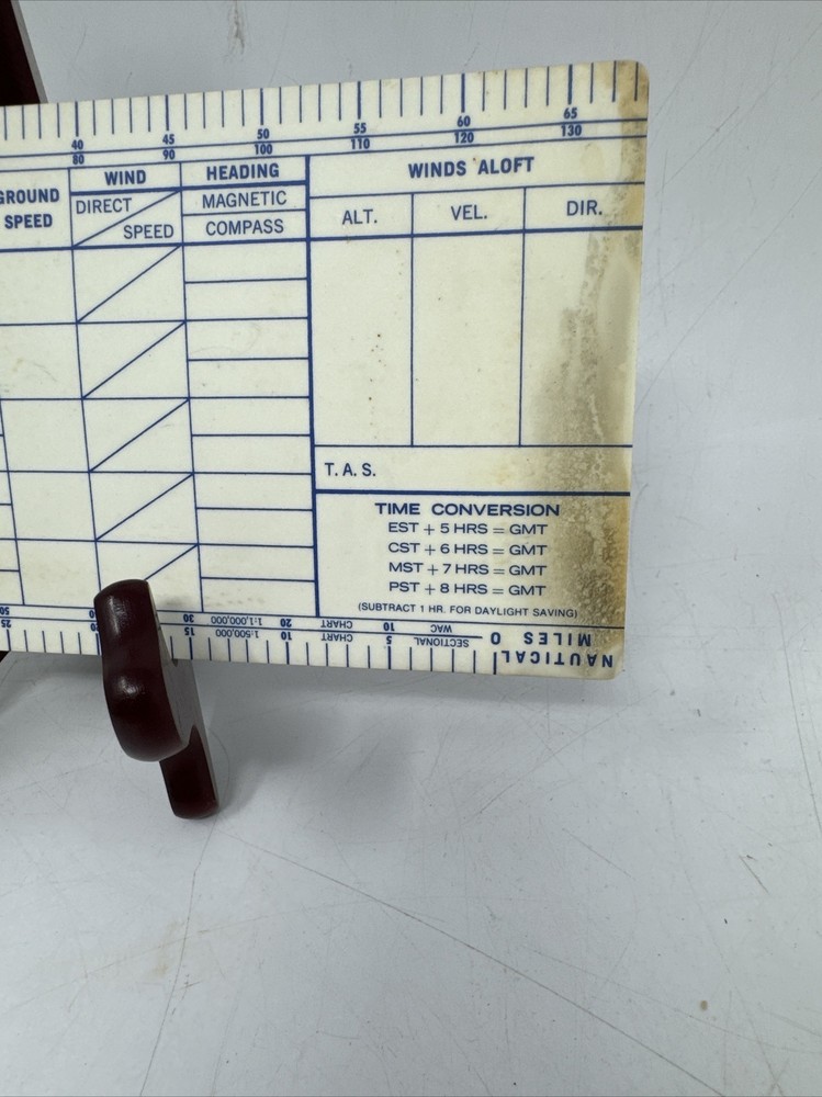Vintage 1969 Sanderson Flight Guide Navigation Log 6168