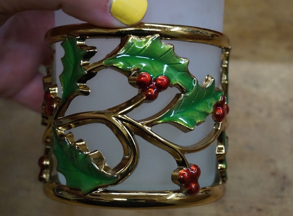 LENOX HOLIDAY GOLD VOTIVE