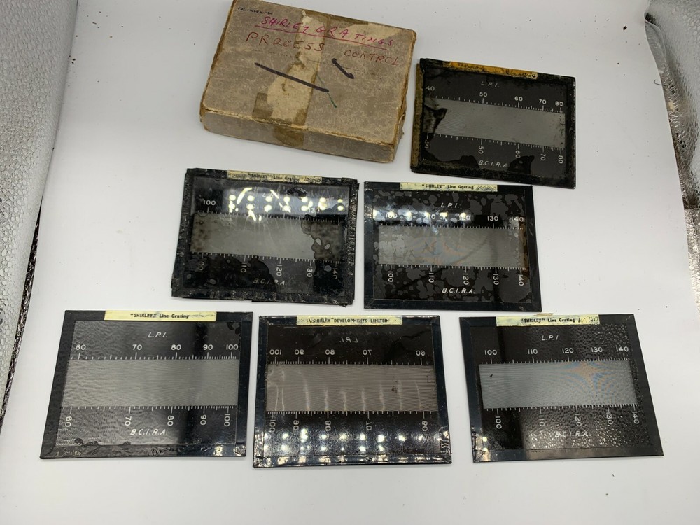Grating [ Line Grating ] Shirley Developments PROCESS CONTROL SET MEASURE SLIDES