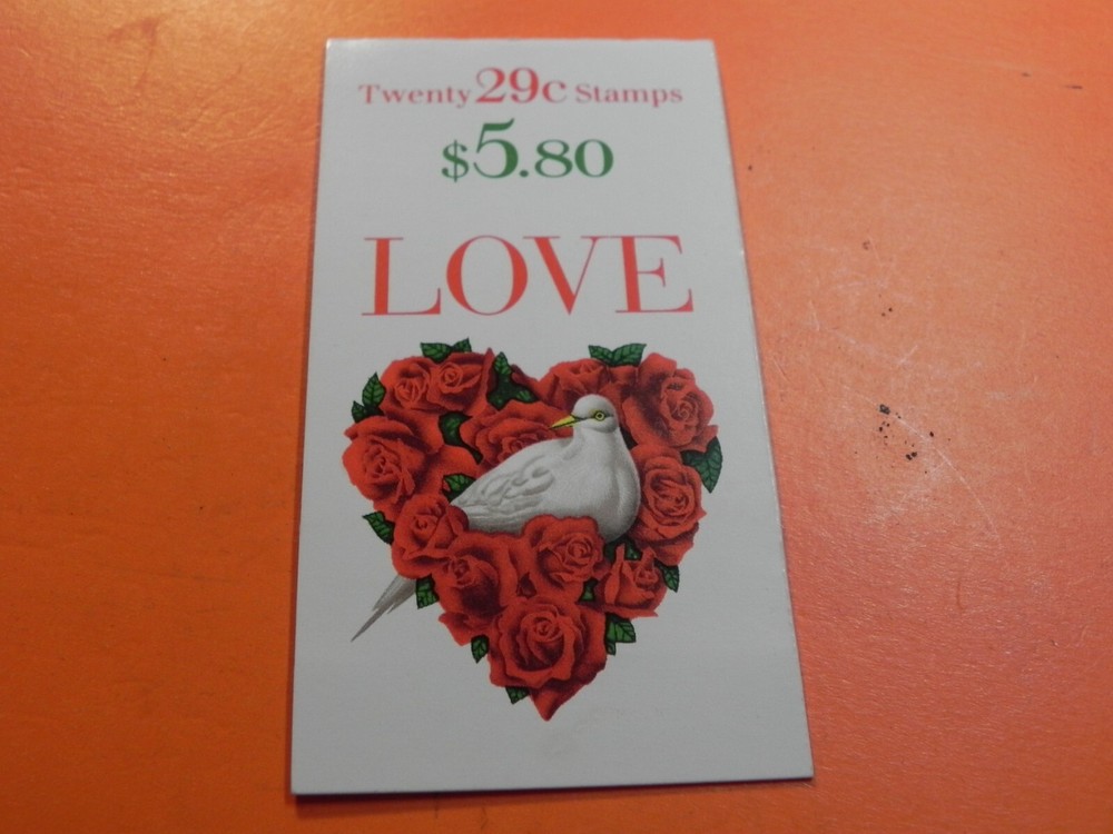 U. S. Stamp Booklet - Scott #BK214, LOVE 29-Cent