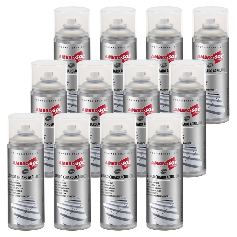 12X COLD ACRYLIC CLEAR GALVANIZING PAINT SPRAY CAN PROTECTS OXIDATION