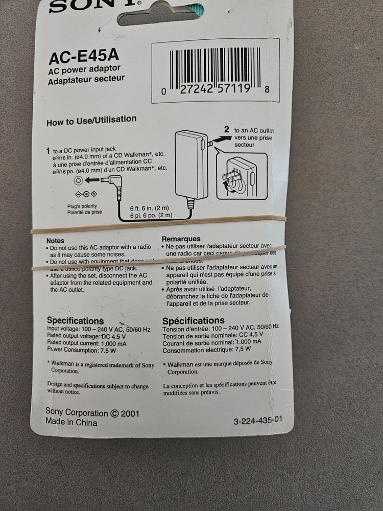 Sony Walkman ESP-MAX D-E350 -Vintage Blue- BUNDLE - Power Tested!