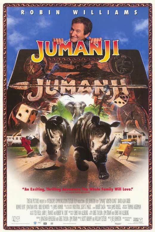 JUMANJI / Greg Taylor 1994 Screenplay, Robin Williams magical board game