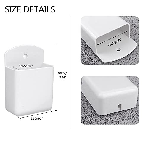 Wall Mount Remote Control Holder 2 PCS Media Player Controller Caddy Box Small