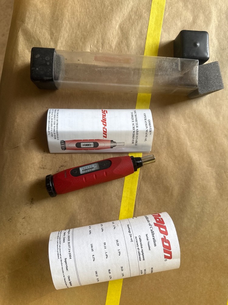 Snap-on Tools NEW QDRIVER2 TPMS Adjustable Torque  Screwdriver